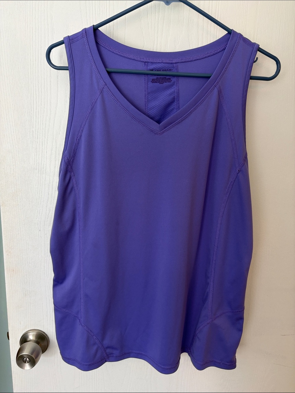 tek gear Purple V-Neck Athletic Tank Top